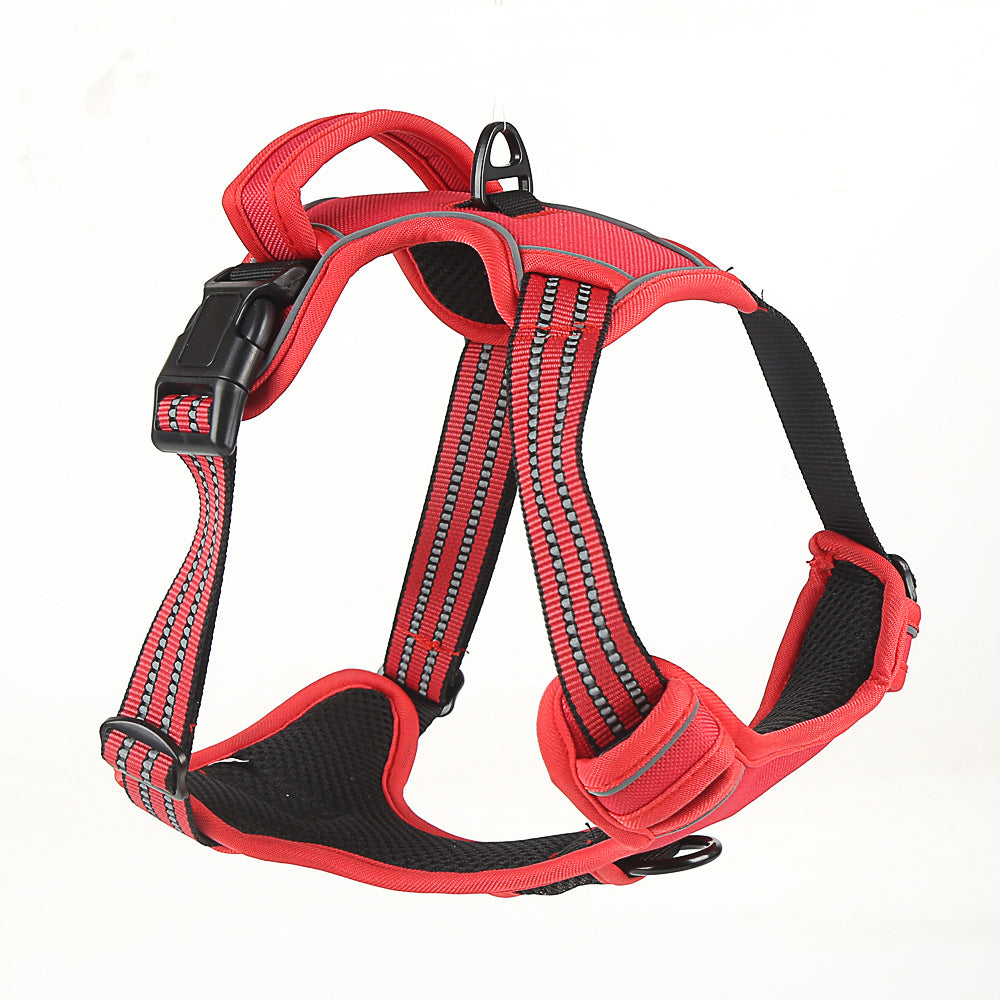 No pull dog harness front and back leash rings