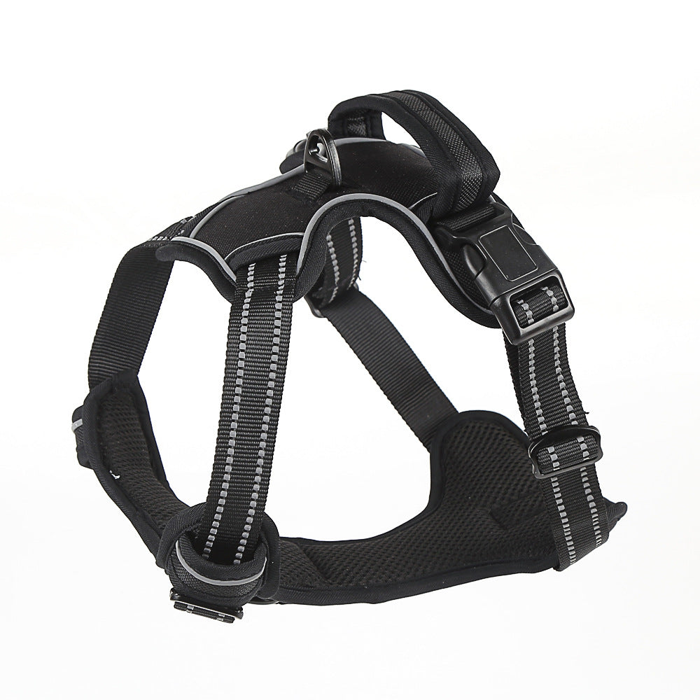 Breathable mesh dog walking harness