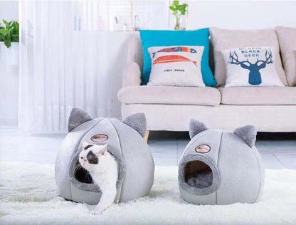 Snaggoo cat cave bed cushioned warm base