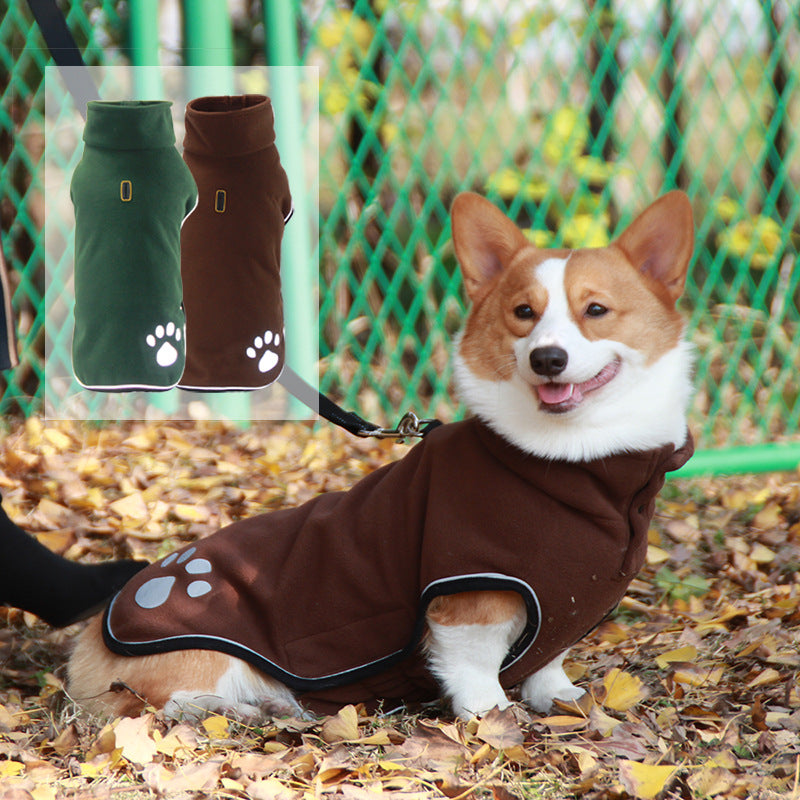 Waterproof fleece dog coat winter jacket