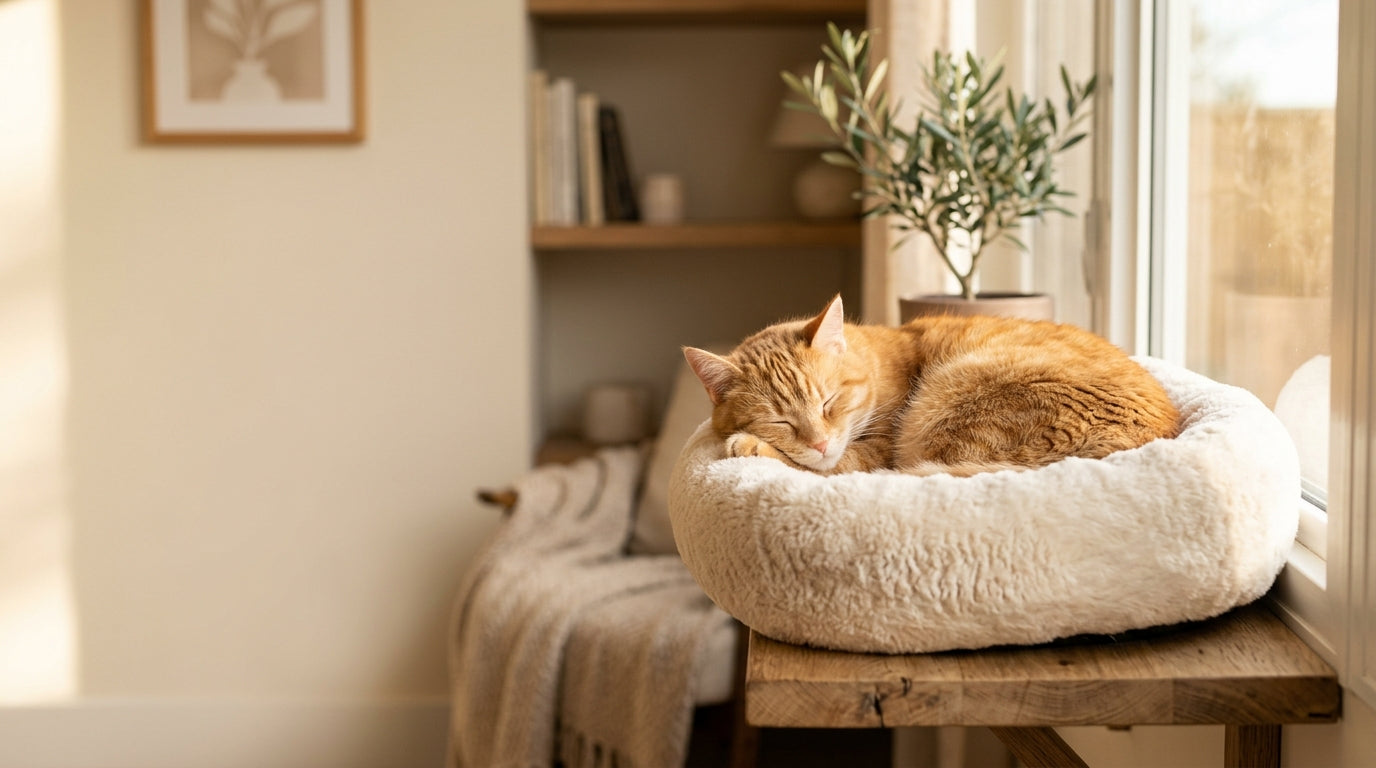 Happy cat at home with Snaggoo products, free tracked shipping