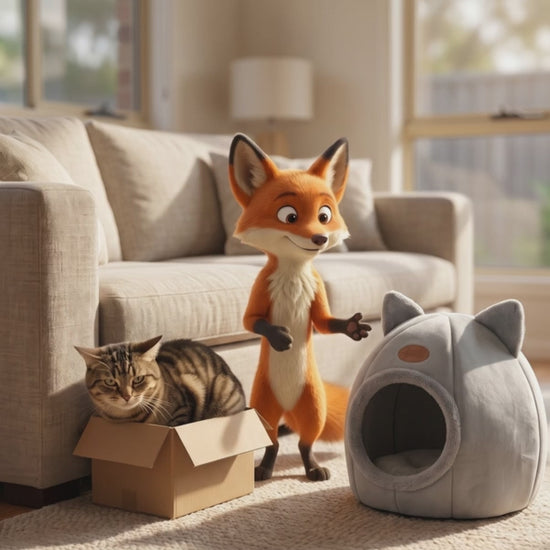 Snaggoo fox host presents the cat cave bed with ears - infomercial