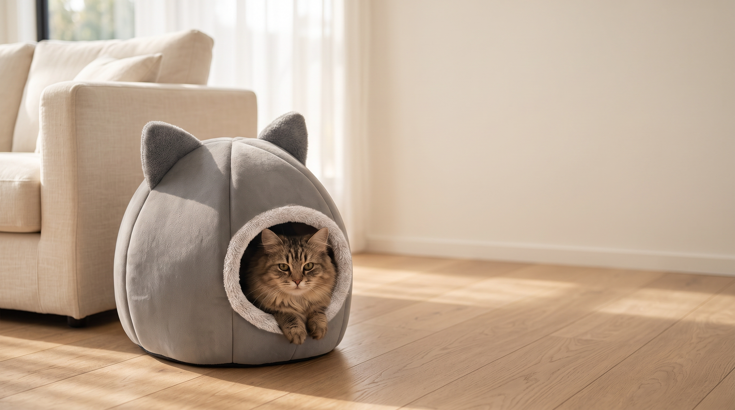 Why pet parents choose Snaggoo - cosy pet relaxing at home
